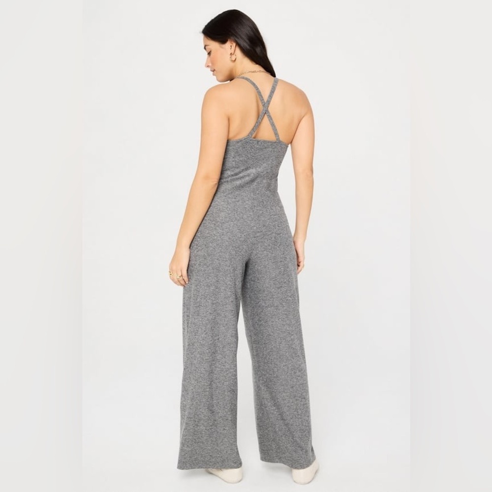 Fabletics Charcoal Grey Heather Cloud Jersey Wide… - image 2